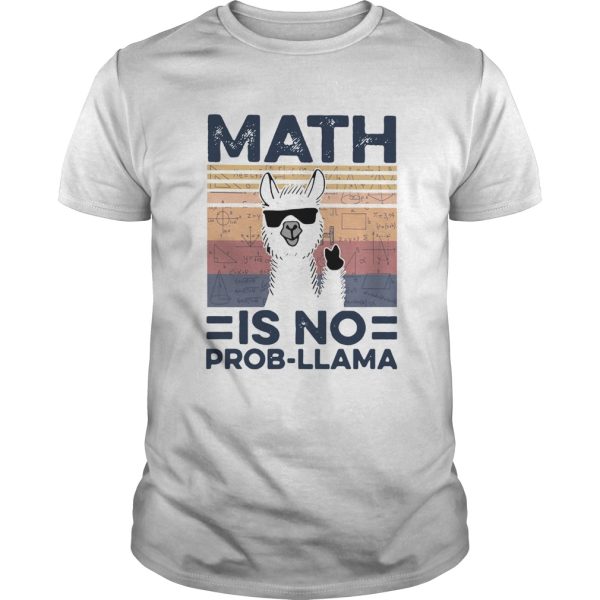 Math Is No Prob Llama Vintage shirt