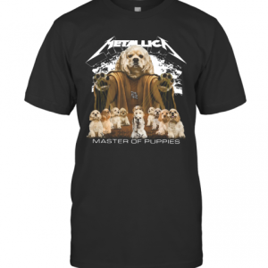 Metallic American Cocker Spaniel Master Of Puppies T-Shirt