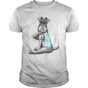 Miniature Schnauzer Tattoos I Love Mom shirt