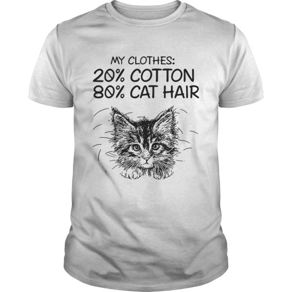 My clothes 20 cotton 80 cat hair shirt