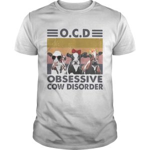 Ocd obsessive cow disorder vintage retro shirt