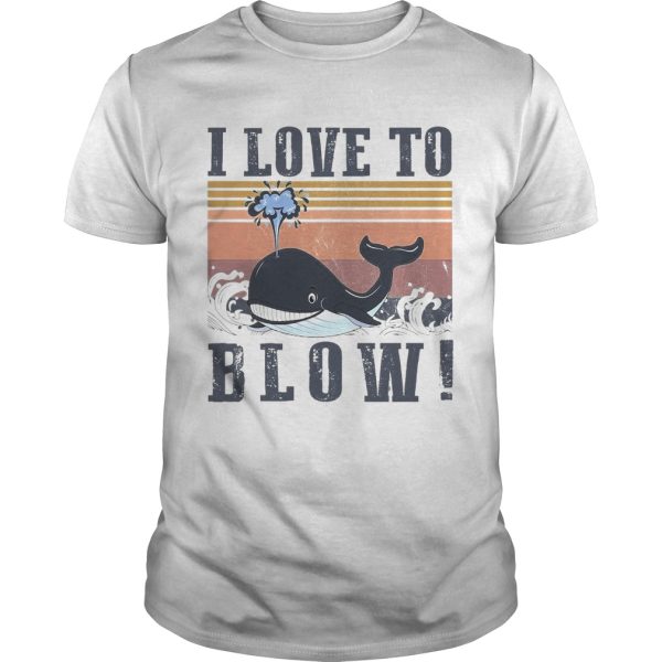 Ocean I Love To Blow Vintage shirt