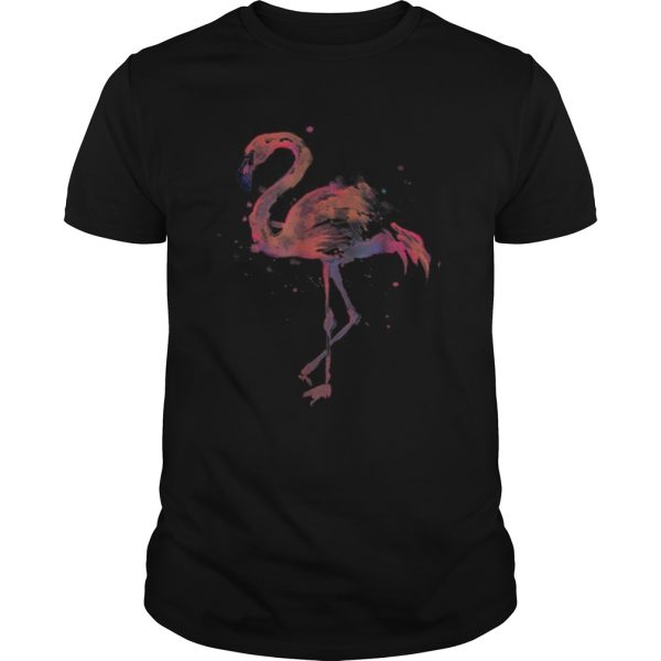 Official Pink Flamingo Watercolor shirt