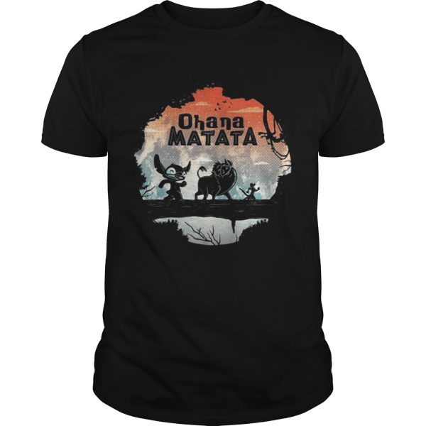 Ohana Matata Stitch The Lion King Pumbaa and Timon shirt