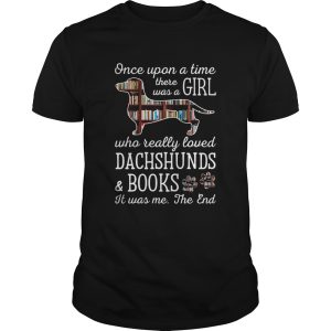 Once Upon Book And Dachshunds Crewneck shirt