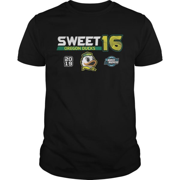 Oregon Ducks 2019 NCAA Basketball Tournament March Madness Sweet 16 tshirt