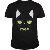 Original Meh Black Bored Cat Face Costume Cats Lovers shirt