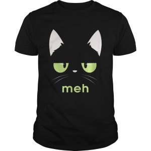 Original Meh Black Bored Cat Face Costume Cats Lovers shirt