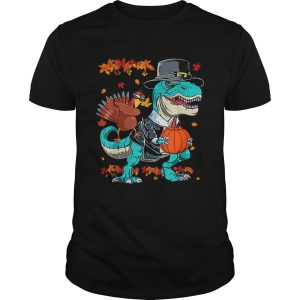 Original Thanksgiving TRex Dinosaur Dabbing Turkey Funny Gift Boy shirt