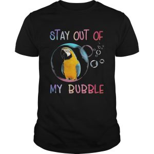 Parrot stay out of my bubble shirt