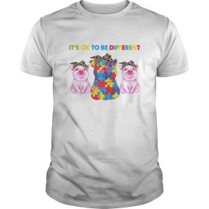 Pigs Autism Its Ok To Be Different shirt