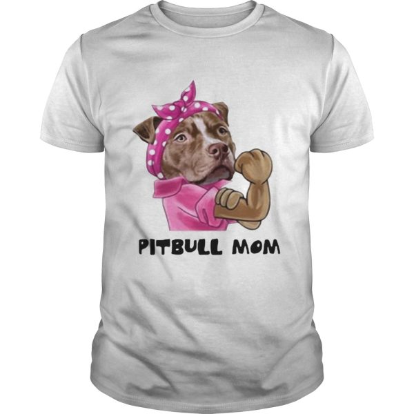 Pink bandana Pitbull mom shirt