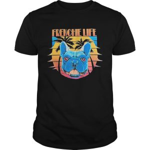 Pitbull Frenchie Life Sunset shirt