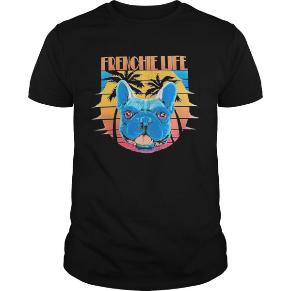 Pitbull Frenchie Life Sunset shirt