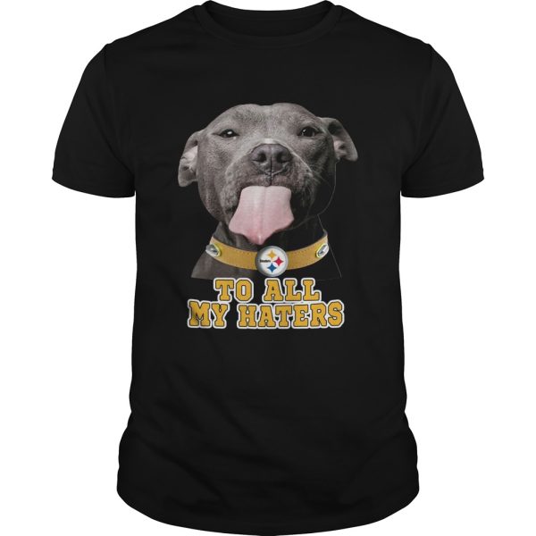 Pitbull to all my haters Pittsburgh Steelers shirt