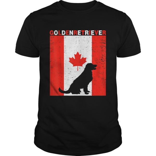 Premium Golden Retriever Canadian Flag 1st July Shirt