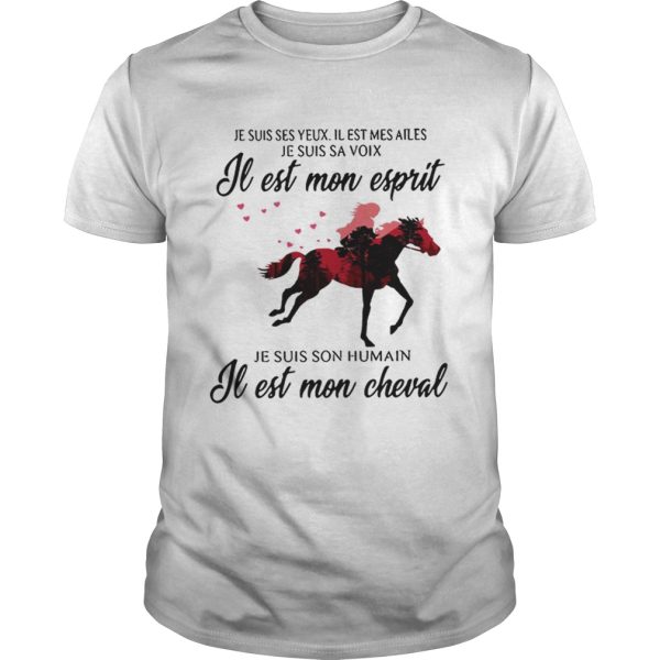 Premium Je Suis Ses Yeux Il Est Mes Ailes Je Suis Sa Je Est Mon Cheval shirt