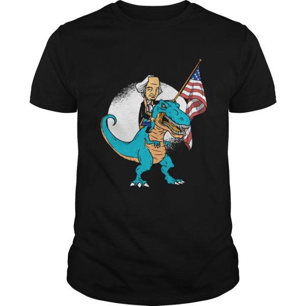 President riding trex tshirt