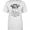Pretty Pig Rules When I First Wake Up Everyone Shut The Hell Up T-Shirt