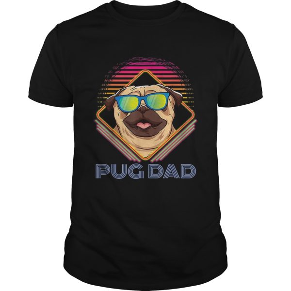 Pug Dad Father Day Vintage shirt