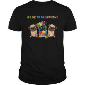 Pug autism its ok to be different shirt