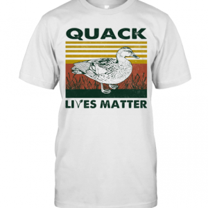 Quack Lives Matter Duck Vintage Retro T-Shirt