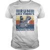Raccoon run like theres garbage to find vintage retro shirt