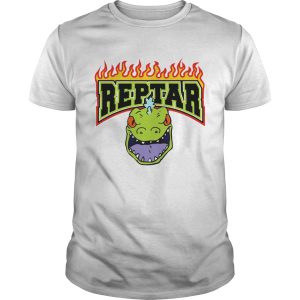 Reptar Fire Text With Reptars Head shirt