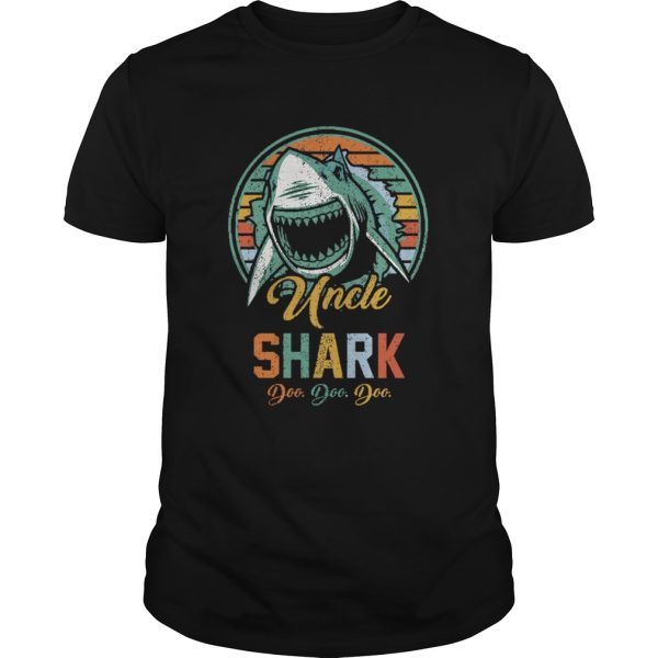 Retro Vintage Uncle Shark shirt