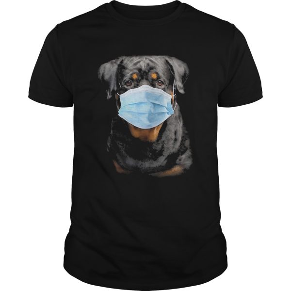 Rottweiler face mask covid19 shirt