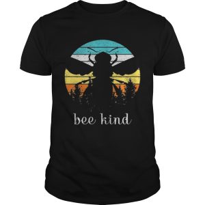 Save The Bees Autumn Sunset Treeline Bee Kind shirt