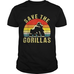 Save the silverback Gorilla animal rescue shirt