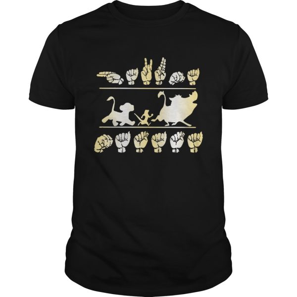 Sign Language Hakuna Matata The Lion King shirt