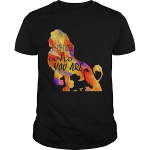 Simba remember who you are lion king t-shirt