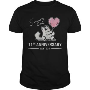 Simon’s Cat 11th anniversary 2008 – 2019 shirt
