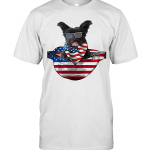 Skye Terrier Waist Pack Flag American Flag Independence Day T-Shirt