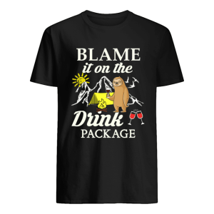 Sloth Blame It On The Drink Package T-Shirt