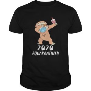 Sloth Dabbing Face Mask 2020 Quarantined shirt