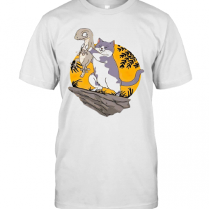 Smiletees Pets Lizard Vs Cat T-Shirt