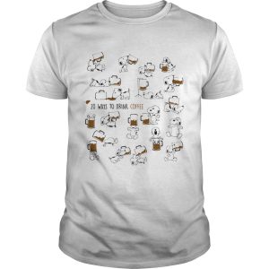 Snoopy 20 ways to drink coffee shirt