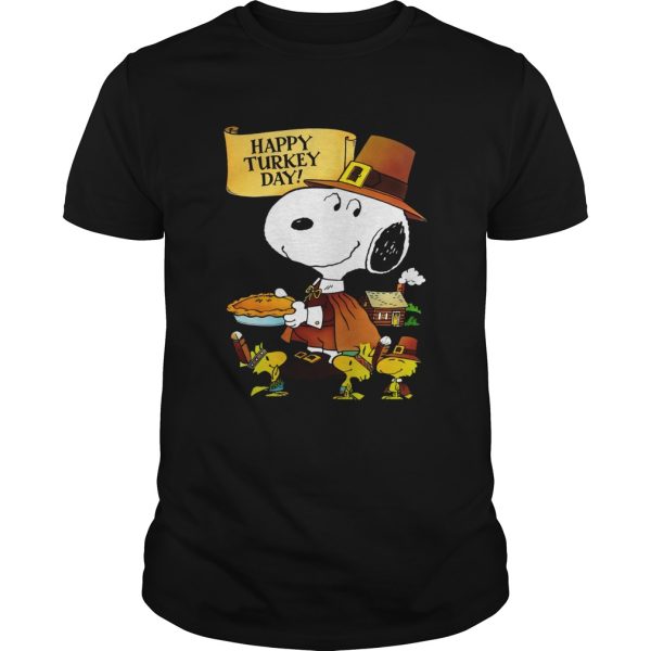 Snoopy And Woodstocks Happy Turkey Day shirt