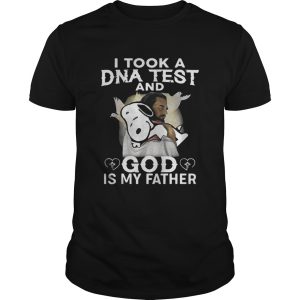 Snoopy I took a DNA test and God is my father shirt