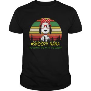 Snoopy Nana The Woman The Myth The Legend shirt