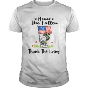 Snoopy honor the fallen thank the living shirt