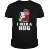 Snoopy hugging Dr Pepper I need a hug shirt