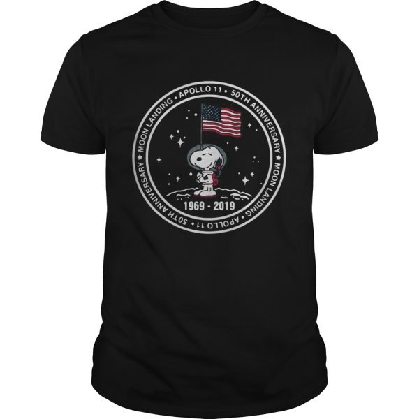 Snoopy moon landing Apollo 11 50th Anniversary shirt