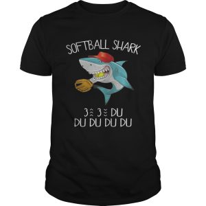 Softball shark du du du du du shirt