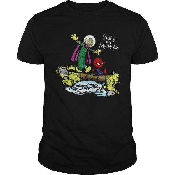 Spidey and Mysterio Calvin and Hobbes shirt