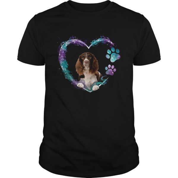 Springer Spaniel Paw Dog Heart shirt