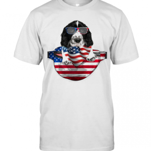 Springer Spaniel Waist Pack Flag American Flag Independence Day T-Shirt